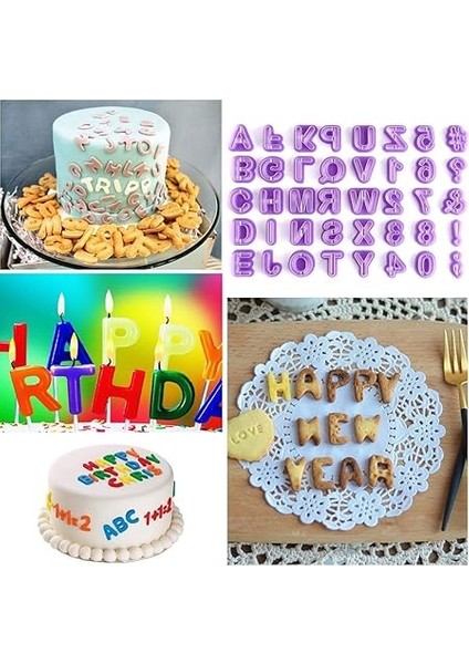 Wjmy Fondan Kalıp Pişirme Kalıbı Kendin Yap 84 Parça Harfler, Sayılar, Gül Çiçek Kalıpları Seti Aletler Için Ejektör Damga Modelleme Aleti ve Pasta Dekorasyonu Için Aksesuar indirimleri