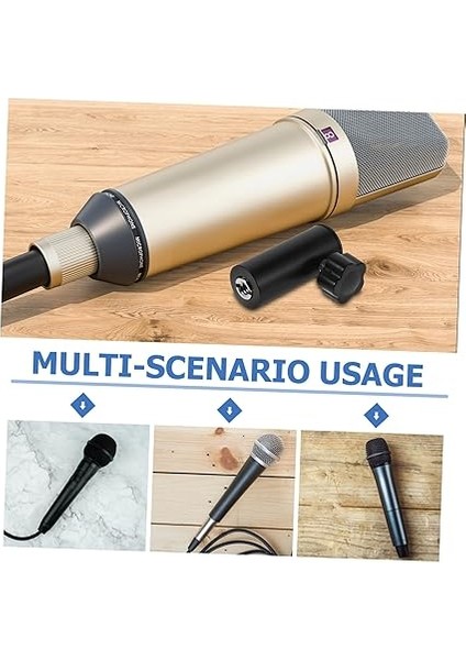 Mikrofon Standı Adaptörü: Mikrofon Standı Adaptörü - Stüdyo Kaydı Için Boom Metal Mikrofon Dişi Için 1/4 Vida Dönüştürücü modelleri