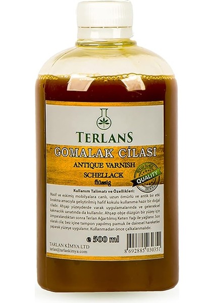 Doğal Ahşap Cilası Gomalak 500 ml + Sürme Topu Hediye