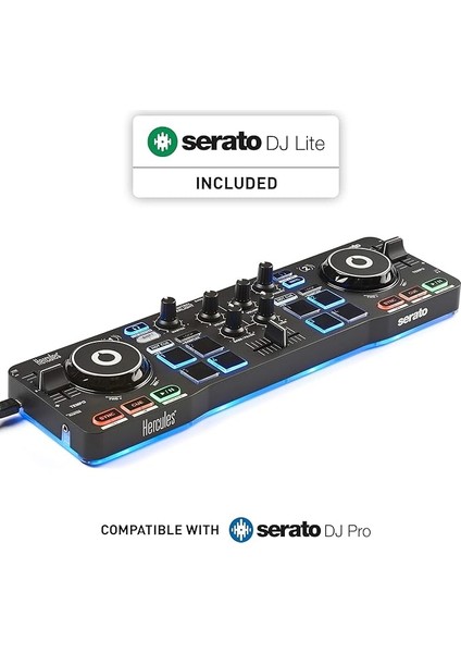 Djcontrol Starlight – Dahili Işık Gösterisi ve Profesyonel Özelliklere Sahip Kompakt Dj Kontrol Cihazı