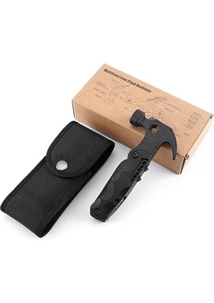 Çok Fonksiyonlu Çekiç Çakı Çantalı Kamp Outdoor Testere Tornavida Seti Siyah modelleri