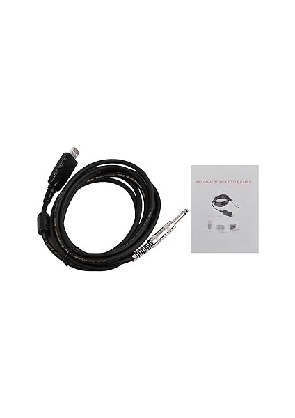 USB Gitar Ses Kablosu USB Erkek Arayüzü - 6,35 mm (1/4 Inç) Mono Elektro Gitar Bağlantı Kablosu Profesyonel Gitardan Pc'ye USB Bağlantısı Kablosu Windows/macos ile Uyumlu - Hem 44,1 Khz Hem fırsatları