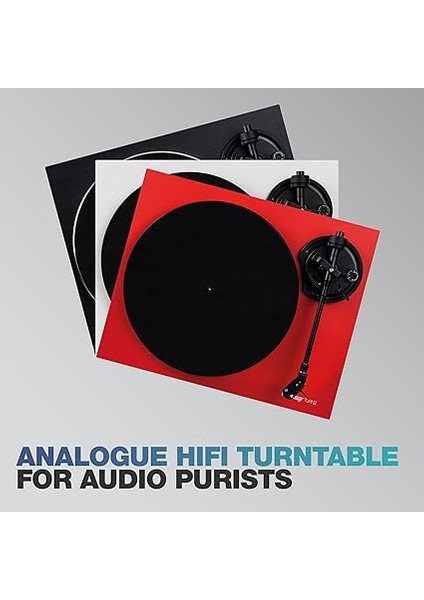 Turn 2 Black | Analog Hifi Belt Drive Turntable | Pikap | Plak Çalar | Ortofon Om 10 Iğne ve Headshell Dahil indirimleri