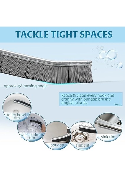 2 Adet Aralık Boşlukları Temizleme Fırçası, Temizlik Için Ince Sert Kıl Fırçası, Dar Alanlar Için Aralık Fırçası Temizleyici, Uzun Ömürlü Banyo Boşluğu Temizleme Fırçası, Çatlak Fırçası Mutfak ve modelleri