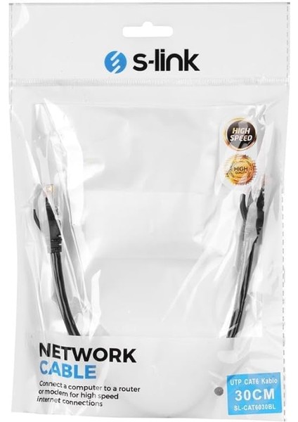 SL-CAT6030BK 30CM Siyah Utp Cat6 Kablo fiyatları