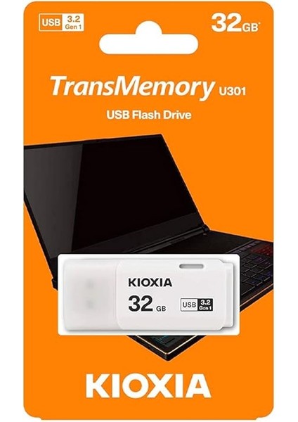 Transmemory U301 32GB USB Bellek – USB 3.2 Gen 1, Beyaz fırsatları