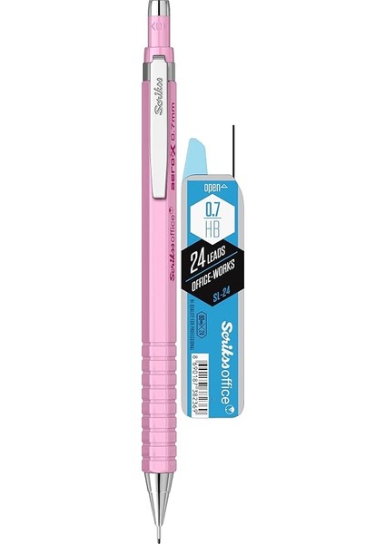 Offıce Aero-X Versatil 0.7 mm Pembe &amp; Sl-24 Min Hb 2'li Blister