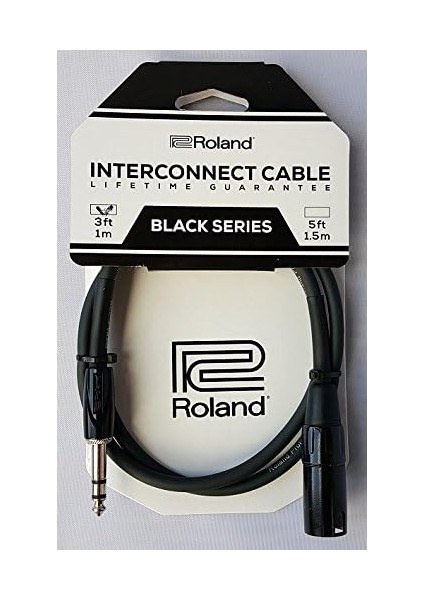 Black-Serisi Simetrik Bağlantı Kablosu – 6,3-Mm-Trs-Jak (Erkek) Xlr (Erkek), Uzunluk: 1 M – Rcc-3-Trxm fiyatları