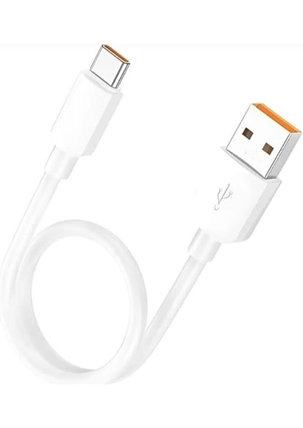 Elektronik Kısa 30 cm 27W Hızlı Type C Şarj Kablosu USB To Type-C Dönüştürücü Pd Hızlı Şarj Data Kablo, Powerbank ve Araç Içi Şarj Kablosu Huawei Samsung Uyumlu