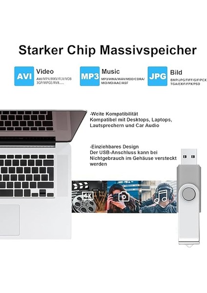 GB USB Bellek, Srvr 5 Adet USB Flash Sürücü Çok Renkli Hafıza Çubuğu Veri Belleği USB 2.0 Kapaklı LED Gösterge Anahtar Bandı indirimleri