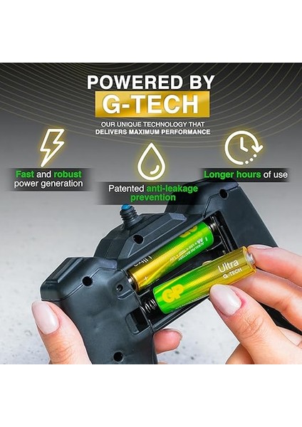 Batteries GP15AU Ultra Alkalin LR6/E91/AA Kalem Pil, 1.5 Volt, 40'lı Paket modelleri