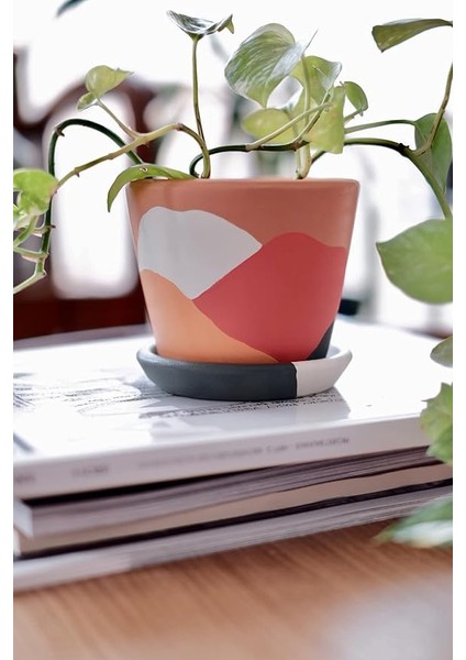 Savana Saksı+Tabak • Abstract Yeşil Sarı (Küçük) fiyatları