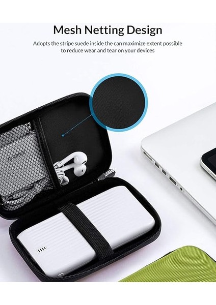 2.5 Inç Taşınabilir Su Geçirmez SSD HDD Sabit Disk Koruma Çantası, Phd-25 (Yeşil) modelleri