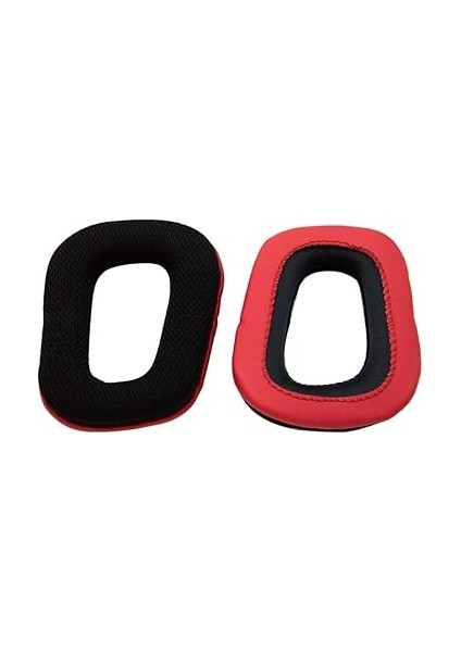 Uyumlu G930 G430 F450 G432 G431 G332 G231 G230 ile Uyumlu Kulaklık Pedi Seti Kulaklık Süngeri ve Kafa Bandı Kulaklık Süngeri Yastığı (Siyah - Kırmızı Kumaş Sünger + Kırmızı Kafa Bandı) fırsatları