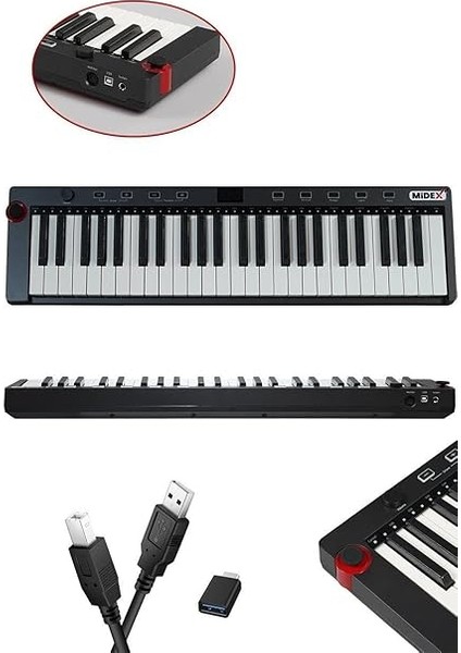 Midi Paket-6 Stüdyo Ekipmanları Seti Ses Kartı Midi Klavye Mikrofon Kulaklık fiyatları