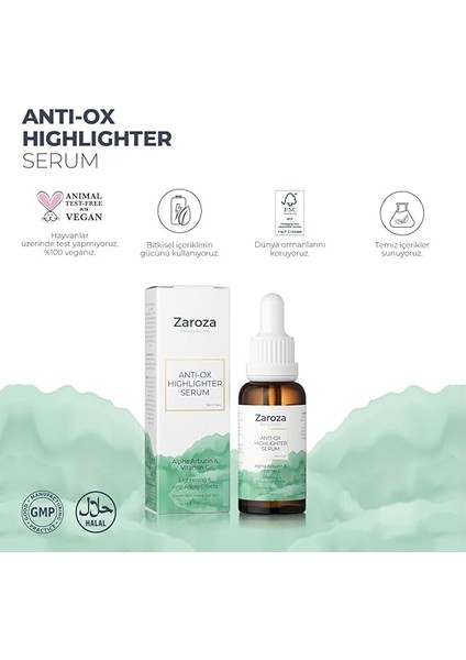 Leke ve Yaşlanma Karşıtı Arbutin &amp; Vitamin C Cilt Aydınlatıcı Serum 30 ml modelleri