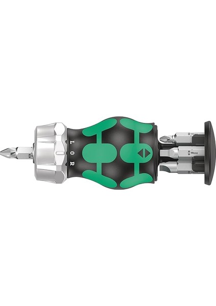 05008886001 Kraftform Kompakt Stubby Magazin Ra 4, Cırcırlı Kısa Tornavida, Uç Hazneli, 6 Parça