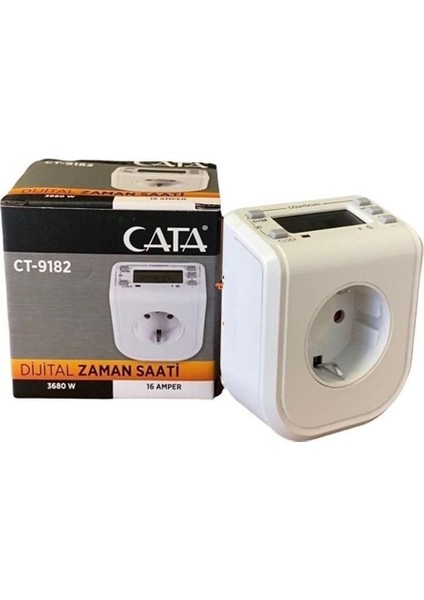 CT-9182 Dijital Zaman Saati, 3680 W, Beyaz