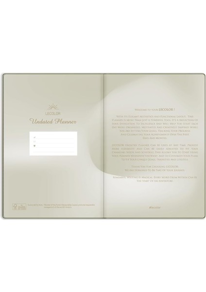 Color Keten Ciltli Süresiz Planlayıcı Yeşil 17X24 modelleri