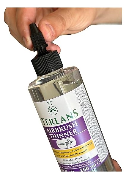 Airbrush Inceltici 250 ml Airbrush Thinner Flow Improver Model Boyama Için Akrilik Bazlı Inceltici, Akışkanlık &amp; Detay Kontrolü modelleri