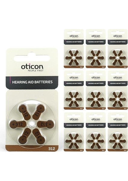 312 Numara Işitme Cihazı Pili (10 Paket)