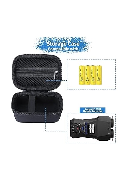Zoom H1 Xlr Cep Telefonu Kaydedici Için Sert Koruyucu Kılıf Çanta modelleri