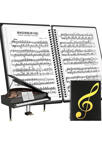 Nota Klasörü A4, Müzik Dosyaları Için Klasör, Müzik Klasörü, Müzik Sayfası Koro Dosyası, Piyano Için Nota Klasörü, Nota Defteri, Kelepçeli Bağlayıcı Saklama, 60 Cepli, Akıllı, Nota Kağıdı Tutucu, Nota Klasörü