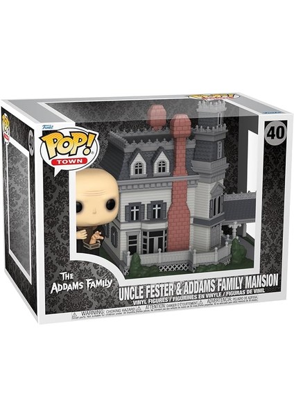 Nita Toys Pop Town Deluxe: The Addams Family Home - Uncle Fester &amp; Addams Family Mansion Figür