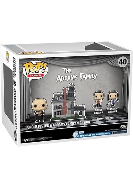 Nita Toys Pop Town Deluxe: The Addams Family Home - Uncle Fester &amp; Addams Family Mansion Figür modelleri