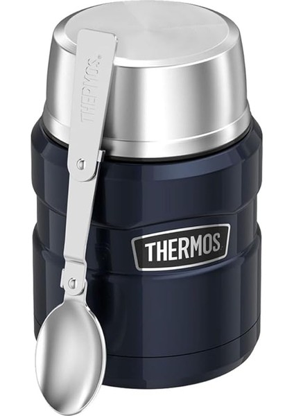 SK3000 Stainless King Yemek Termosu 0.47 Lt Gece Mavisi Çelik Termos