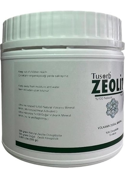 Zeolit/klinoptilolit Aktif Ultra Mikronize 10 Mikron Toz 300GR fırsatları