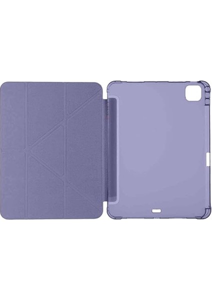 Pro 11 Inç M4 2024 Ile Uyumlu Kılıf Üçgen Katlanabilir Kalem Şarj Bölmeli Kılıf A2836 A2837 A3006 Lavanta fiyatları