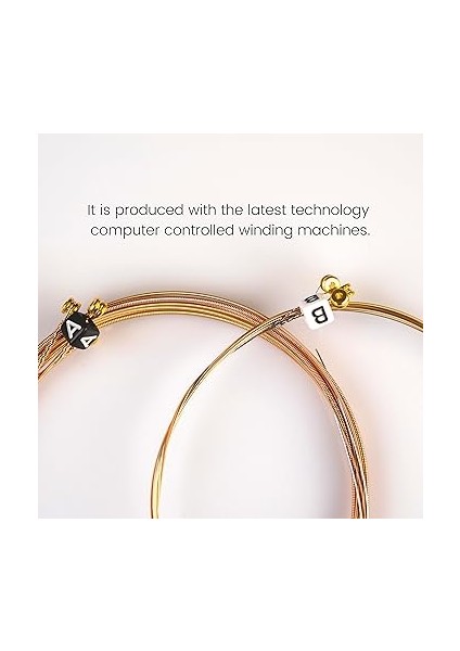 Strings Gold Series Gag L Pb Light Takım Tel - Yeni Seri Akustik Gitar Teli 012-053 indirimleri