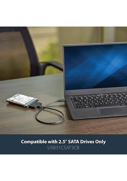 Com USB C Sata Adaptör Kablosu 2,5 Inç Ssd/hdd Için - USB 3.1 (10GBIT/S) - Thunderbolt 3 Uyumlu - Sata I/ıı/ııı (USB31CSAT3CB) fiyatları