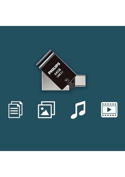 64GB Otg Dual Drive Type-C ve USB Flash Bellek fırsatları