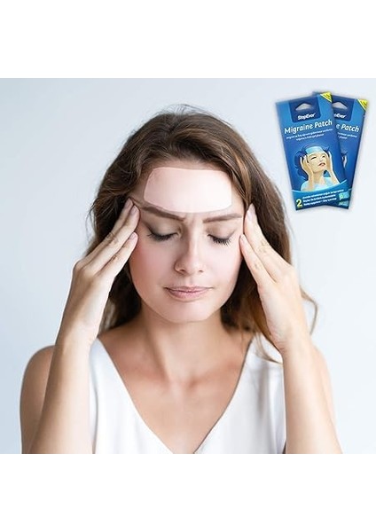 migren patch – soğutucu hidrojel plaster, 2'li paket | migren &amp; baş ağrısı ıçin 6 saat etkili | ıçermez | (2x2) fırsatları