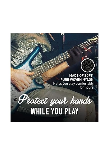 Practice Glove Müzisyenler Uygulama Eldiveni - 1 Eldiven - Parmak ve El Sorunları (Medium, Siyah) modelleri