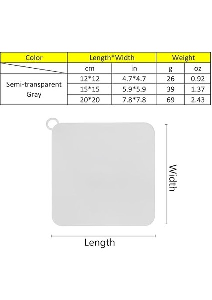 Duş Tahliye Kapağı, 2 Adet 15 cm Kare Silikon Zemin Tahliye Kapağı Tahliye Contası Tapası Koku Giderici Ped Duş Lavabosu, Tuvalet Banyo Mutfak Için (Gri) fiyatları