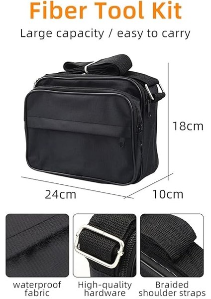 Fiber Optik Alet Seti Fiber Satır Seti Soğuk Kontak Kesme Aleti Seti Optik Güç Ölçer ile Kırmızı Kalem Tel Stripper Saklama Çantası indirimleri