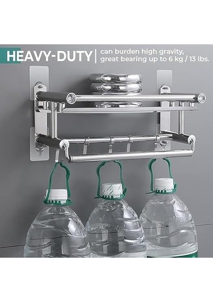 Kendinden Yapışkanlı Vida, 20'li Set, 6 kg Taşıma Kapasiteli, 60X60MM Şeffaf modelleri