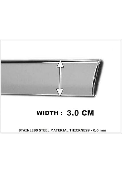 Krom Yan Kapı Koruma Çıtası 4 Kapı 4 Parça Fiat Bravo 2006 ve Üzeri Için indirimleri