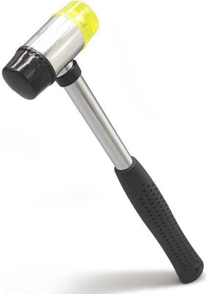 Kauçuk Çekiç, 25MM Küçük Kauçuk Çekiç, Takı Deri El Sanatları Ahşap Işleri Için Ergonomik Şekilli Kaymayı Önleyici Saplı Yumuşak Çekiç