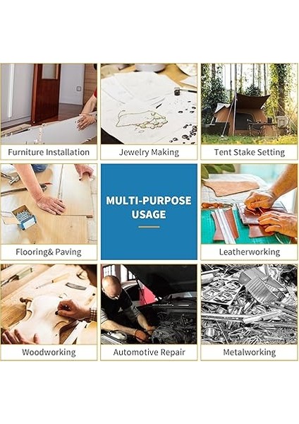 Kauçuk Çekiç, 25MM Küçük Kauçuk Çekiç, Takı Deri El Sanatları Ahşap Işleri Için Ergonomik Şekilli Kaymayı Önleyici Saplı Yumuşak Çekiç indirimleri