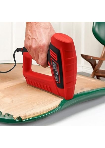 KBZ200 8-16MM Zımba ve 15-16MM Profesyonel Çivi Çakma Makinesi + 3000 Adet Yedek Zımba ve Çivi, Kırmızı/siyah modelleri