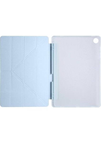 Samsung Galaxy Tab S6 Lite 2024 P620 10.4 Inç Ile Uyumlu Katlanabilir Kalemlikli Standlı Akıllı Kılıf Mavi fırsatları