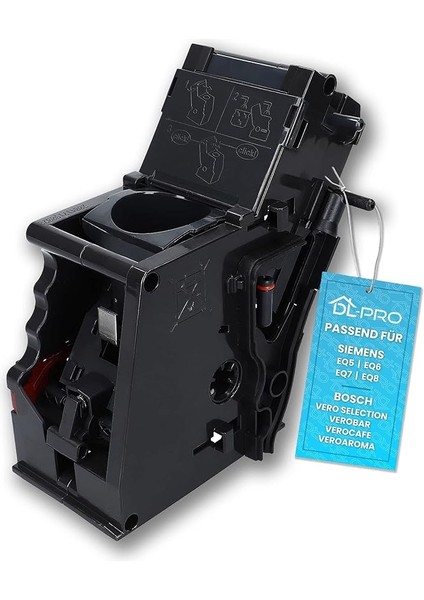 Demleme Grubu, Demleme Ünitesi, Siyah, Siemens Bosch 11014117 11009614 Eq5 Eq6 Eq7 Eq8 Kahve Makinesi Için Uygun