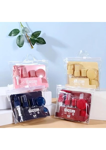 Life 9 Parça Çok Amaçlı Seyahat Tipi Krem Kutu Şişe Spatula Seti MIT1108