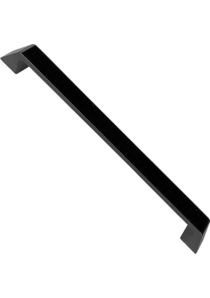 Mutfak ve Banyo Dolabı Kapakları ve Çekmeceler Için Metal Kulp Paslanmaz Alüminyum Mobilya Dolap Kulbu 192MM Mat Siyah 2 Adet fiyatları