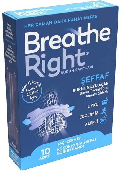 Right Burun Bantı 10 Lu Şeffaf