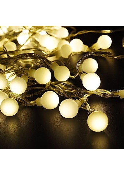 Top LED Işık 5 Metre Boncuk LED Sabit Yanan Dekoratif LED Işık Gün Işığı fırsatları